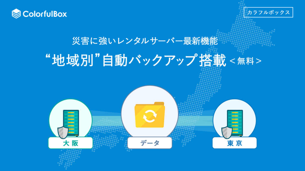 地域別自動バックアップ